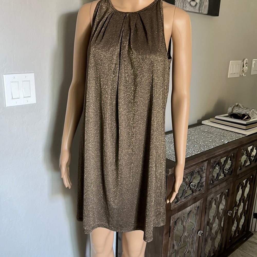 Michael Stars Gold party dress, OS